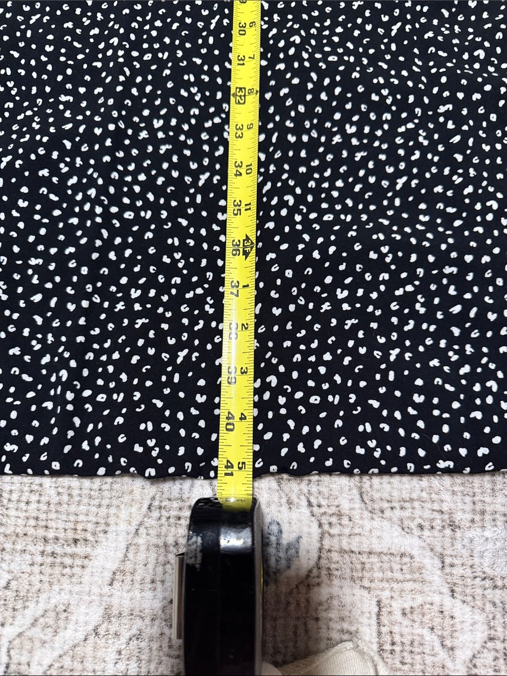 Old Navy Black Maxi Dress with White Dot Print - Picture 5 of 6